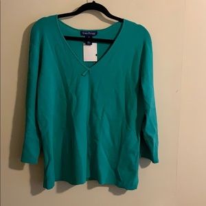 Evan-Picone Turquoise T-shirt